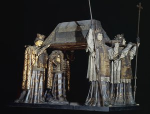 クリストファーコロンブスの墓（木彫）